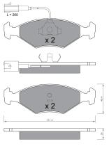 BKN 905232 - Pastillas de Freno