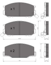 BKN 905255 - Pastillas de Freno