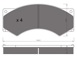 BKN 905277 - Pastillas de Freno