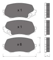 BKN 906121 - Pastillas de Freno