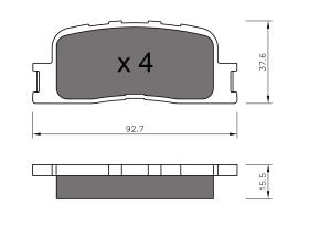 BKN 901246 - Pastillas de Freno