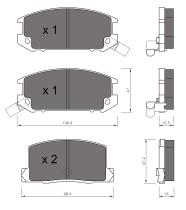 BKN 901252 - Pastillas de Freno