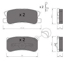 BKN 906170 - Pastillas de Freno