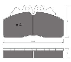 BKN 906093 - Pastillas de Freno