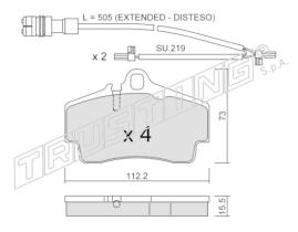 BKN 915223 - Pastillas de Freno