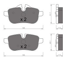 BKN 906203 - Pastillas de Freno