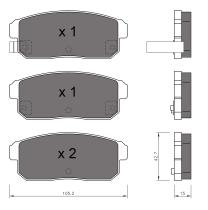 BKN 901143 - Pastillas de Freno