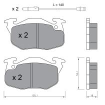 BKN 905431 - Pastillas de Freno