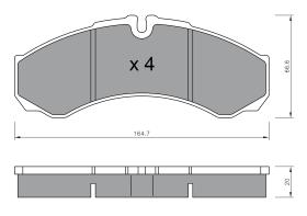 BKN 905489 - Pastillas de Freno