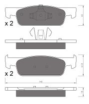 BKN 906287 - Pastillas de Freno