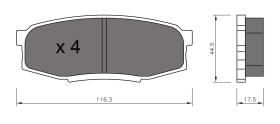 BKN 901502 - Pastillas de Freno