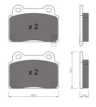 BKN 906054 - Pastillas de Freno