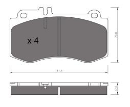BKN 906055 - Pastillas de Freno