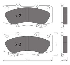 BKN 906244 - Pastillas de Freno