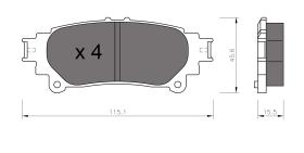 BKN 906247 - Pastillas de Freno