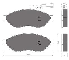 BKN 901045 - Pastillas de Freno