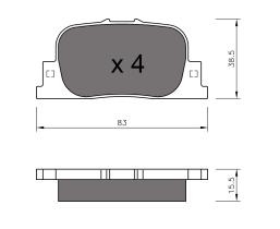 BKN 901899 - Pastillas de Freno