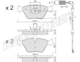 BKN 915052 - Pastillas de Freno