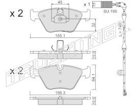 BKN 915053 - Pastillas de Freno