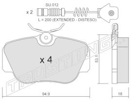 BKN 915064 - Pastillas de Freno