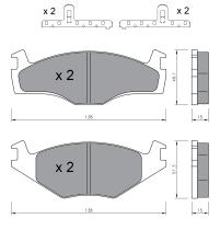 BKN 915068 - Pastillas de Freno