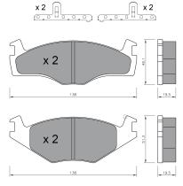 BKN 915069 - Pastillas de Freno