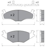 BKN 915070 - Pastillas de Freno