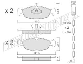 BKN 915074 - Pastillas de Freno