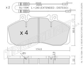 BKN 915104 - Pastillas de Freno