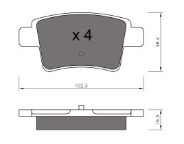 BKN 901040 - Pastillas de Freno