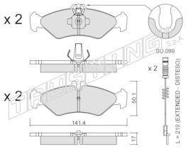 BKN 915145 - Pastillas de Freno