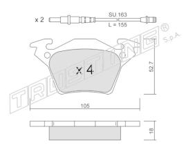 BKN 915148 - Pastillas de Freno