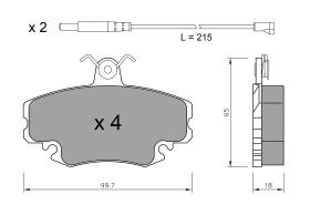 BKN 915208 - Pastillas de Freno