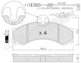 BKN 915212 - Pastillas de Freno