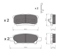 BKN 901107 - Pastillas de Freno