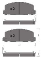 BKN 905261 - Pastillas de Freno