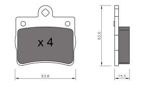 BKN 905123 - Pastillas de Freno