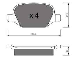 BKN 905149 - Pastillas de Freno