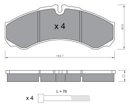 BKN 905324 - Pastillas de Freno