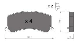 BKN 901629 - Pastillas de Freno