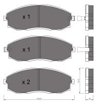 BKN 901673 - Pastillas de Freno