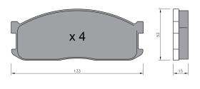 BKN 905254 - Pastillas de Freno