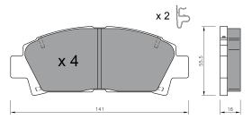 BKN 905299 - Pastillas de Freno