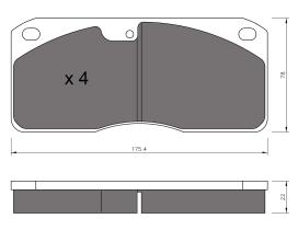 BKN 905280 - Pastillas de Freno
