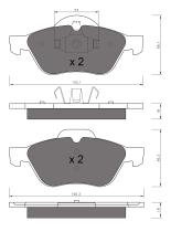 BKN 905363 - Pastillas de Freno