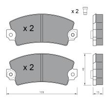 BKN 905034 - Pastillas de Freno