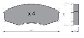 BKN 905052 - Pastillas de Freno