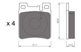 BKN 905020 - Pastillas de Freno