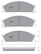 BKN 905051 - Pastillas de Freno