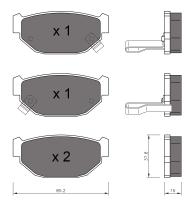 BKN 905258 - Pastillas de Freno